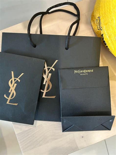 ysl beauty paper bag|YSL canvas clutch.